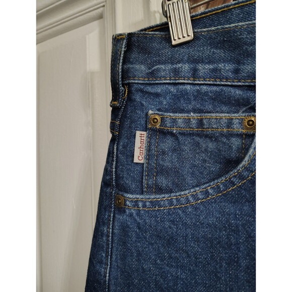 Carhartt Jeans Men's Size 31x32 Straight Leg Dark Wash - Picture 2 of 8